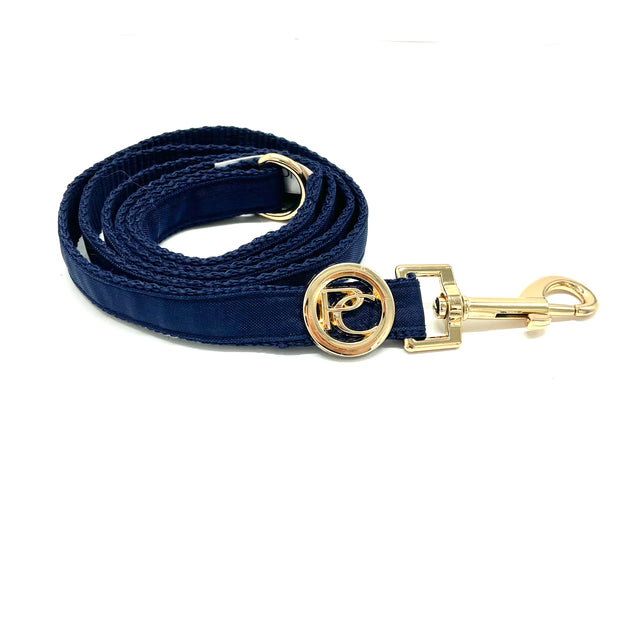Puccissime Blue navy dog rain leash. MADE IN CANADA.