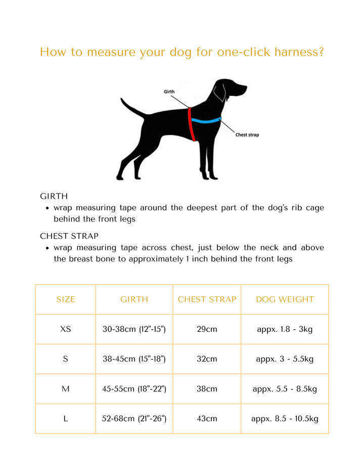 Heather Tartan One-Click Dog Harness