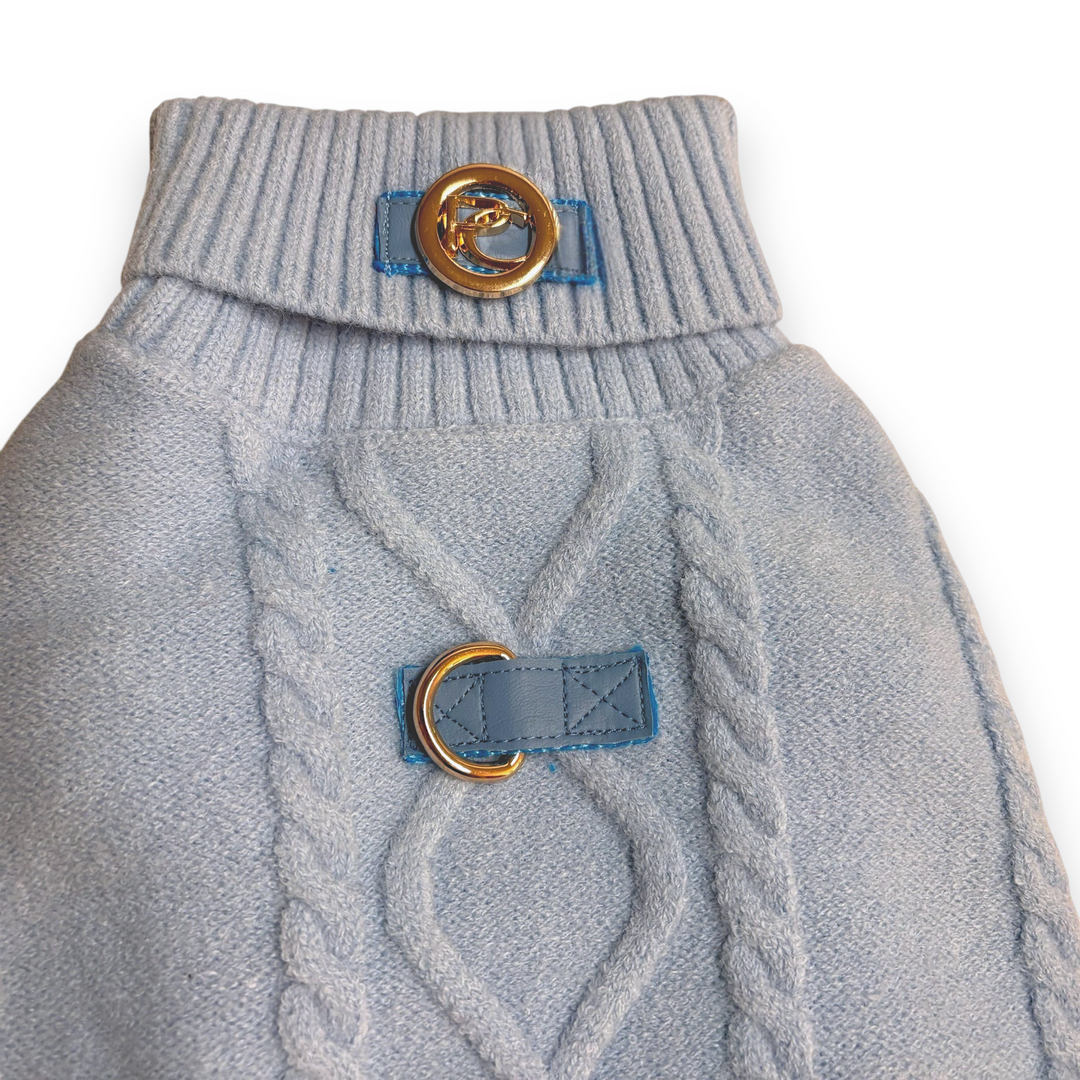 Blue Sweater with D-ring