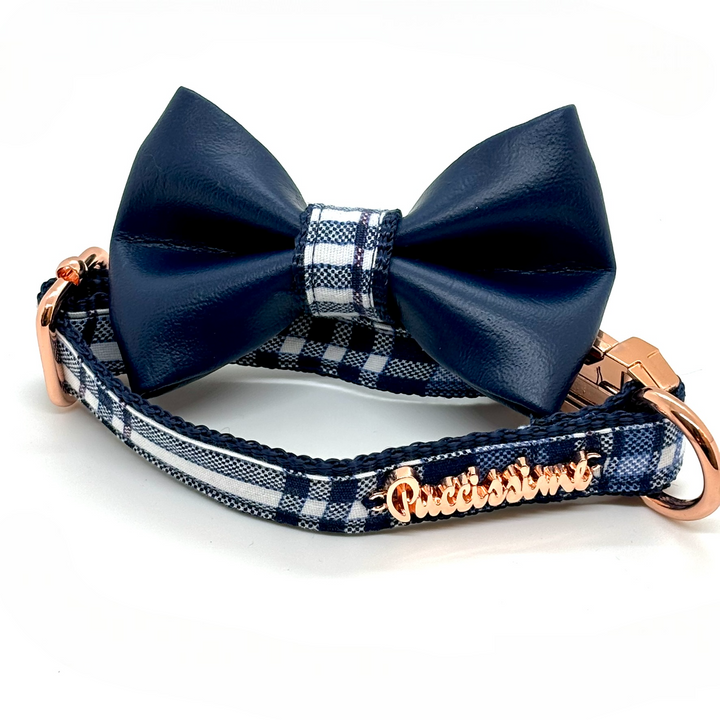 Regatta Plaid Blue One-Click Dog Harness