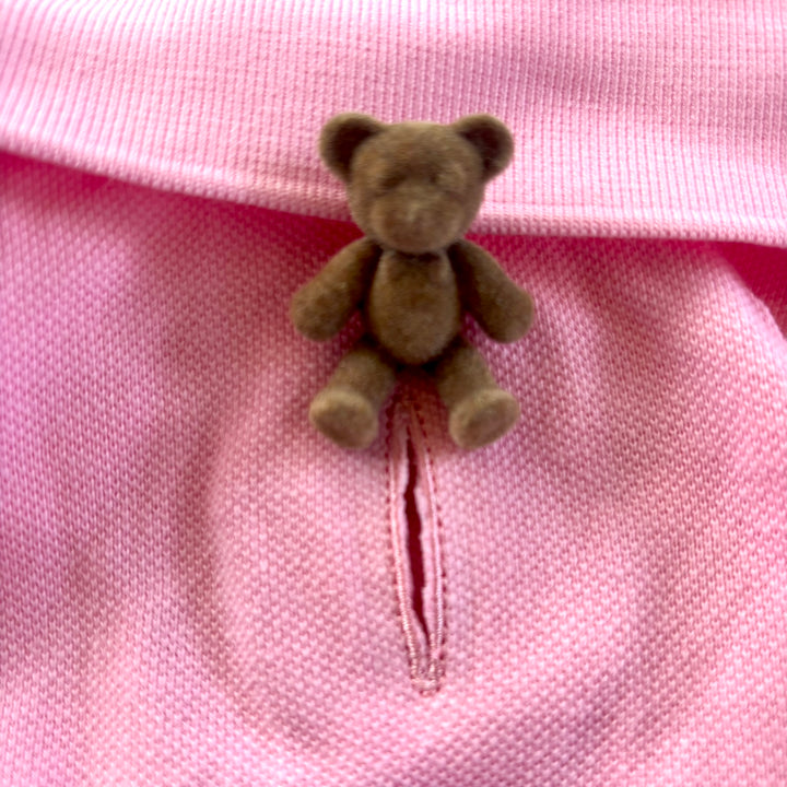 Puccissime pink cotton polo shirt for dogs and cats