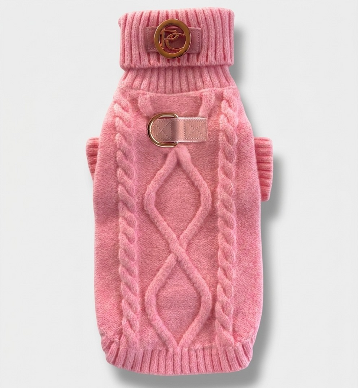 Pink Sweater with D-ring