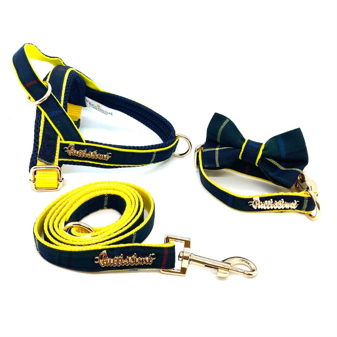 Scotland Tartan One-Click Dog Harness