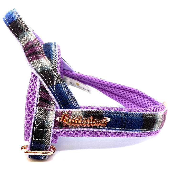 Heather Tartan One-Click Dog Harness