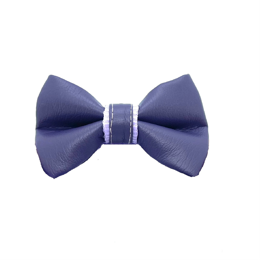 Puccissime Pet Couture- Lilac purple vegan elegant luxury designer dog bow tie- made in Canada