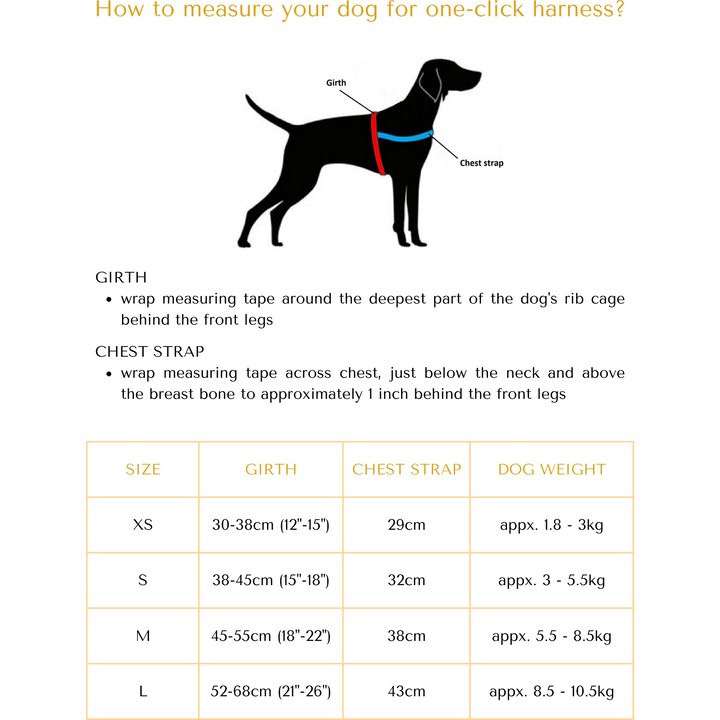 Harness Sizes