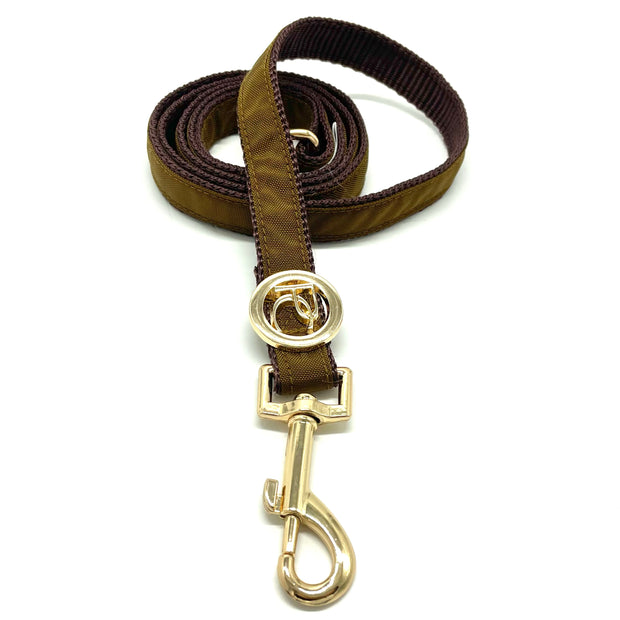 Puccissime Gold dog rain matching leash. MADE IN CANADA.