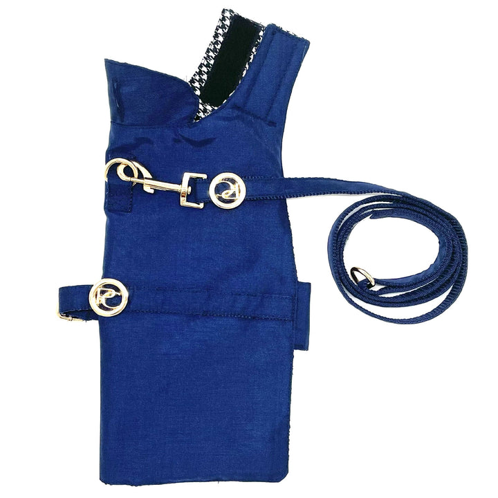 Navy Rain matching leash