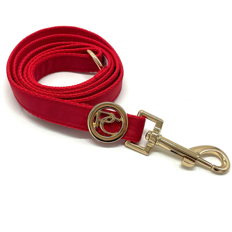 Red Rain matching leash