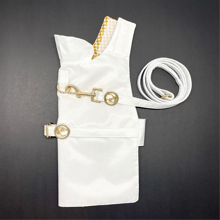 White Rain matching leash